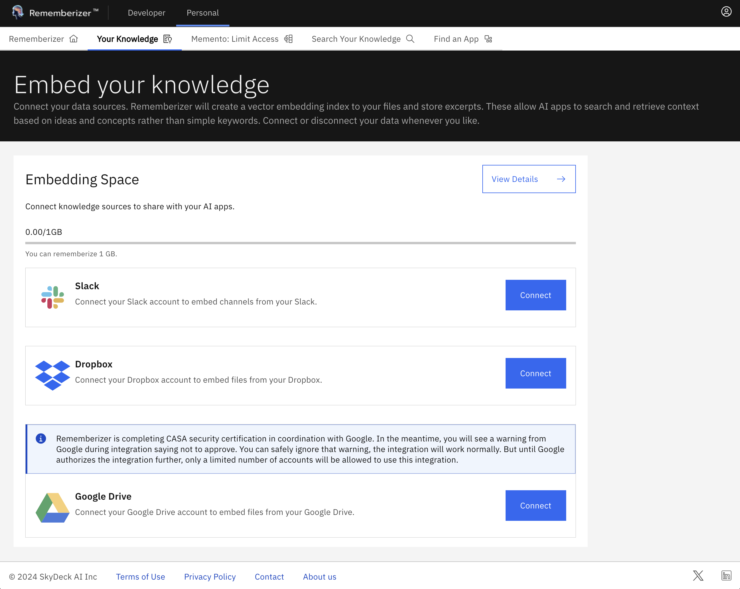 Carte de source de connaissances Dropbox