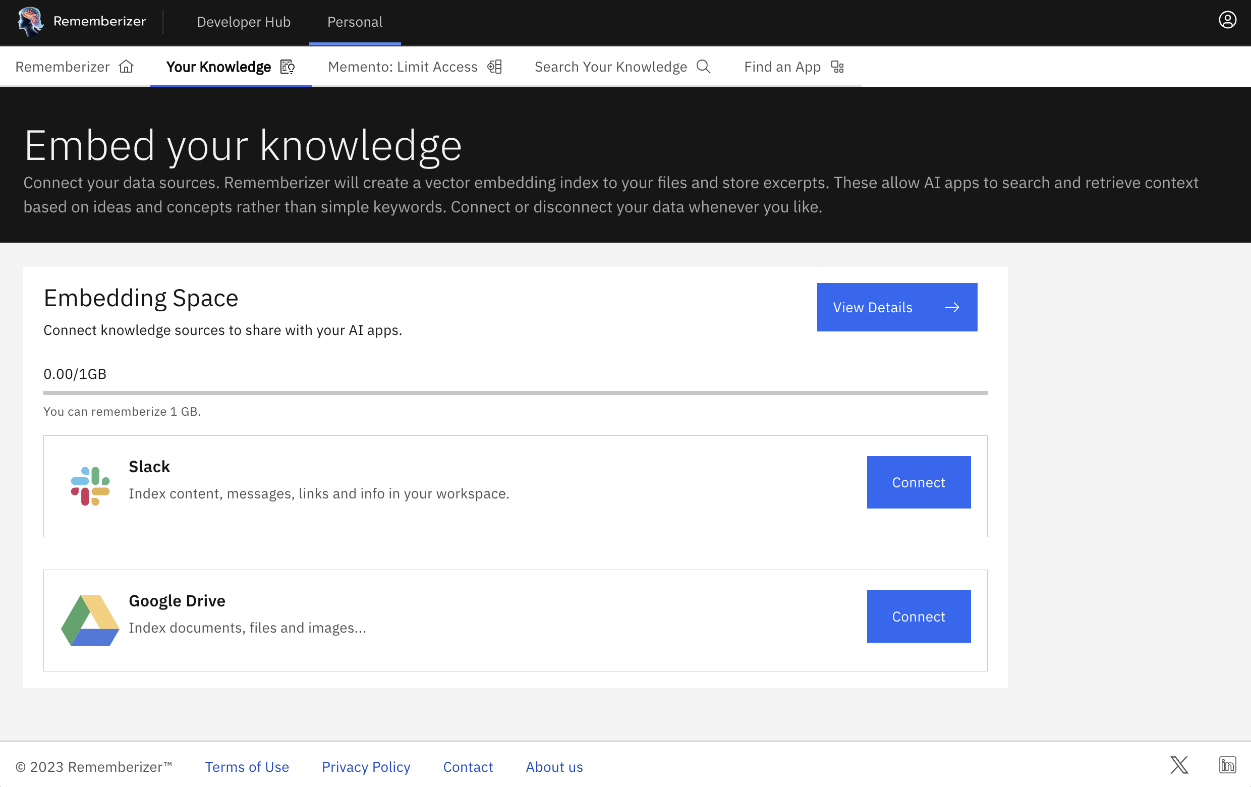 Votre Connaissance, prête à se connecter à Slack